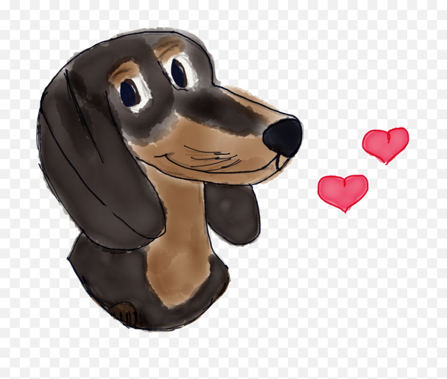 Adorable Dachshund Stickers By Robby Segers - Girly Emoji,Wiener Dog Emoji