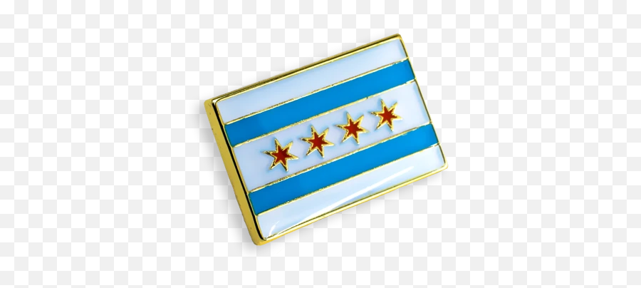 Chicago Flag Pin - Illustration Emoji,Chicago Flag Emoji
