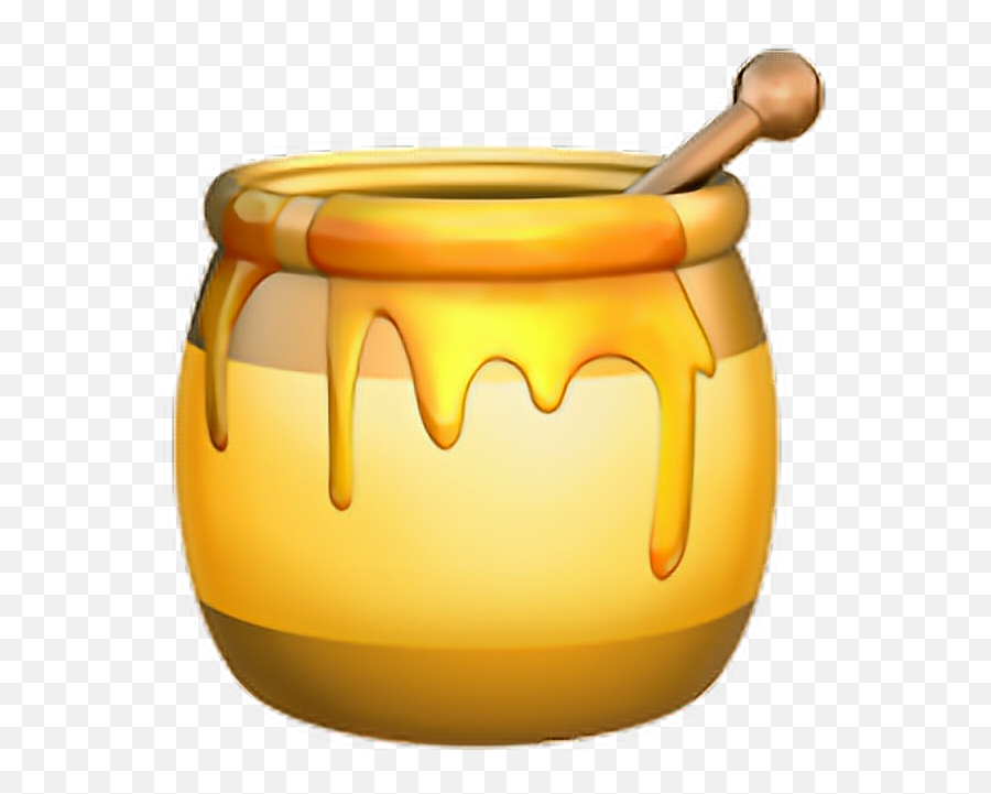 Honey Pot Emoji Honey Honeypot Emoji Emoticon Ipho - Honey Pot Emoji,Honey Emoji