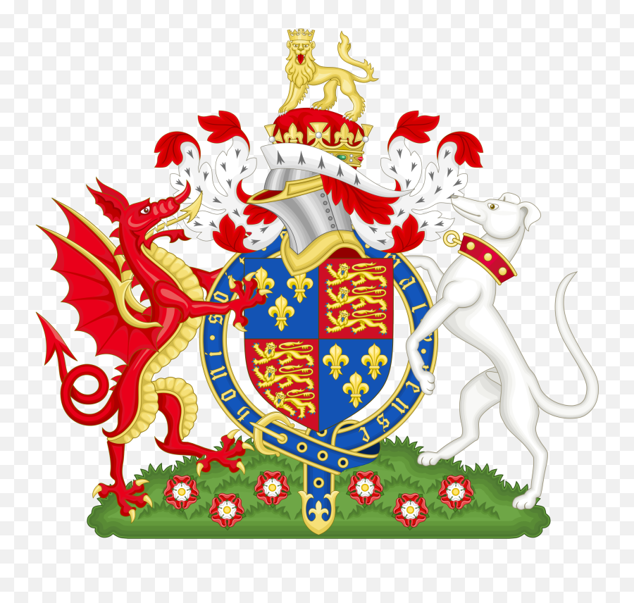 Welsh Dragon - Henry Tudor Coat Of Arms Emoji,Scottish Flag Emoji