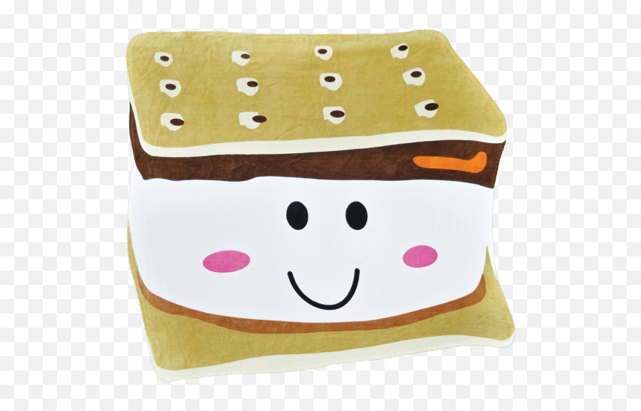Smiley Smore Oversized Towel - Cartoon Emoji,Smore Emoji