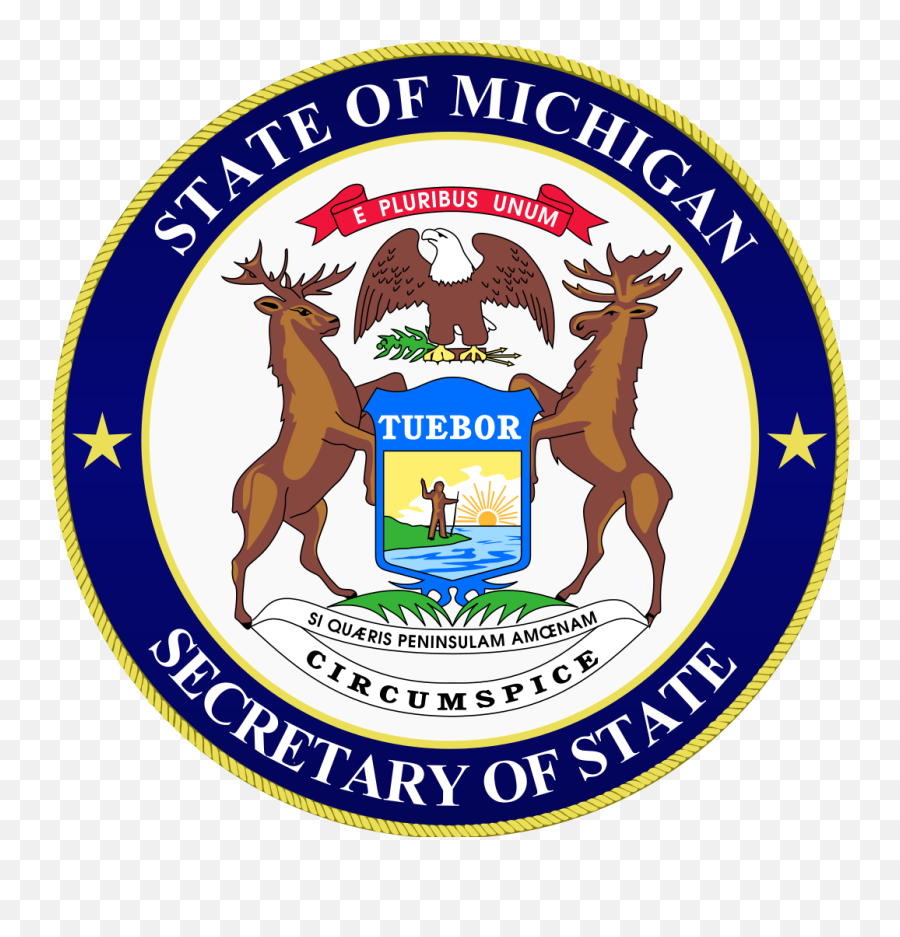 Seal Of Michigan Secretary Of State - Michigan Department Of Treasury Emoji,Michigan State Emoji