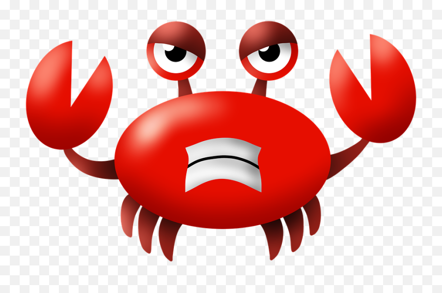 Crab Crabby Angry - Gambar Kupi Si Kepiting Kecil Emoji,Crab Emoji