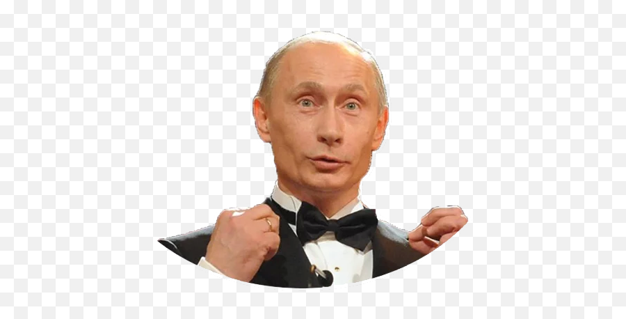 Putin Stickers - Putin Wearing Bow Tie Emoji,Putin Emoji