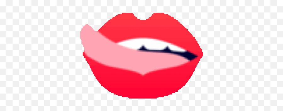 Lick Lips Stickers For Android Ios - Gif Kissing Lip Animation Emoji,Lick Lips Emoji
