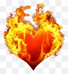 Flaming Heart Fiery - Clipart Fire Heart Png Emoji,Flaming Emoji