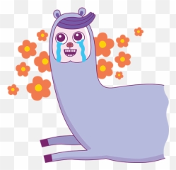 Drama Llama - Cartoon Emoji