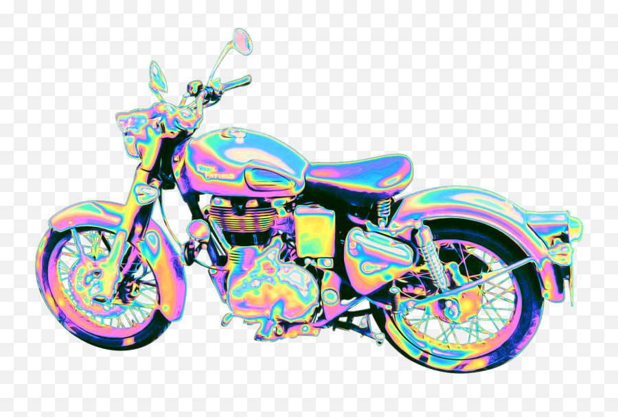 Motorcyle Holographic Scmotorcycle - Battle Green Royal Enfield Emoji,Emoji Motorcycle