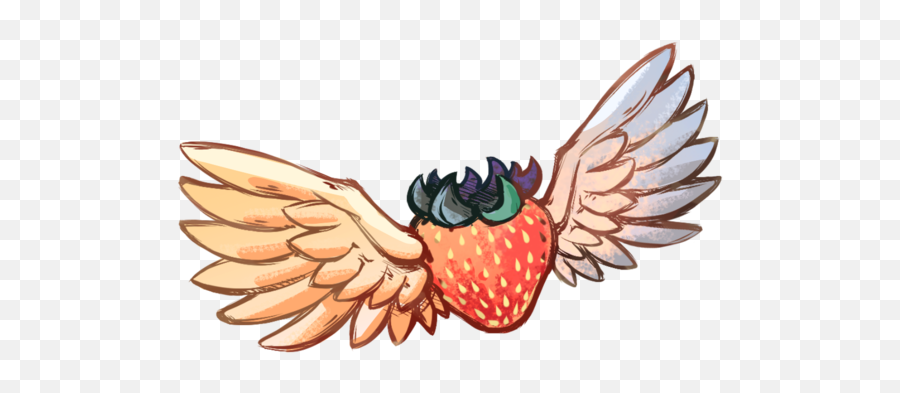 Celeste Strawberry With Wings - Celeste Strawberry Emoji,Member Berry Emoji