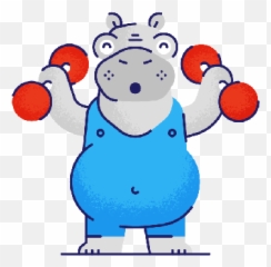 Sticker - Cartoon Emoji,Hippo Emoticon