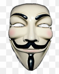 Anonymous Mask Free Clipart Images - Maschera Con Baffi E Pizzetto Emoji