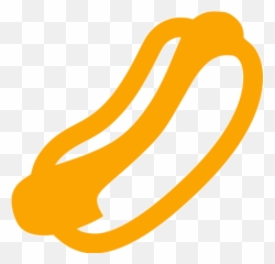 Orange Hot Dog Icon - Blue Png Emoji