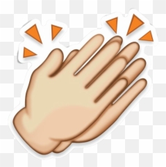 Clapping Hands Background Png - Transparent Emoji