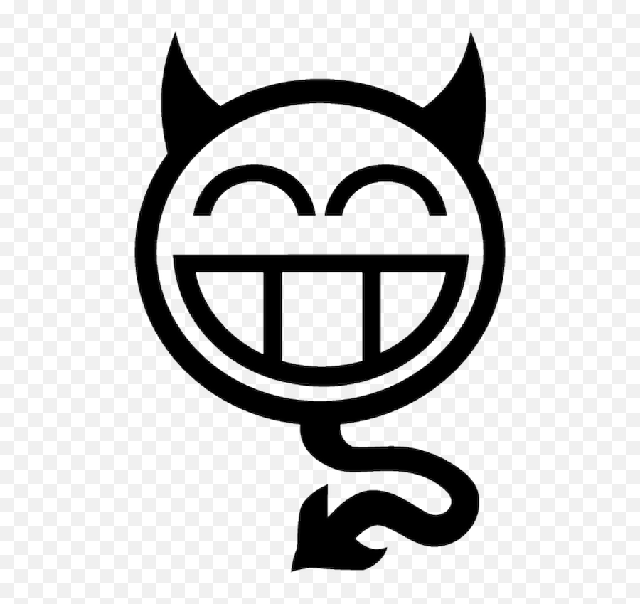 Smiley Devil Decal - Devil Smiley Emoji,Devil Emoticon