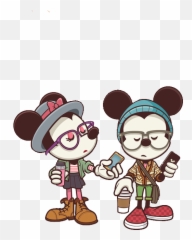 Officialstars Disneyedits Disney Emojis Mickeymo - Mickey And Minnie Mouse Castle Csrtoons,Hipster Emojis