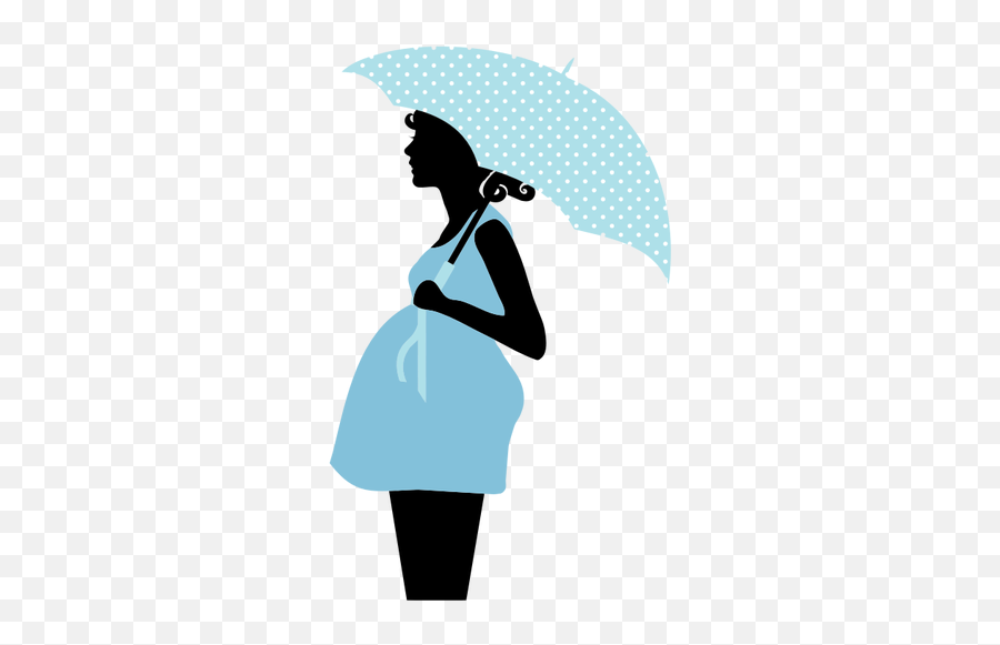 Pregnant Woman Silhouette - Baby Shower Pregnant Clipart Emoji,Pom Pom Emoji