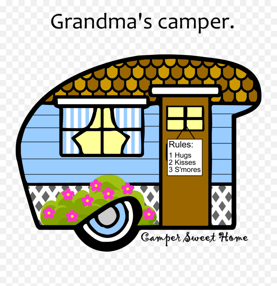 Grandma Clipart Grandma Hug Grandma Grandma Hug Transparent - Cartoon Caravan Emoji,S'mores Emoji