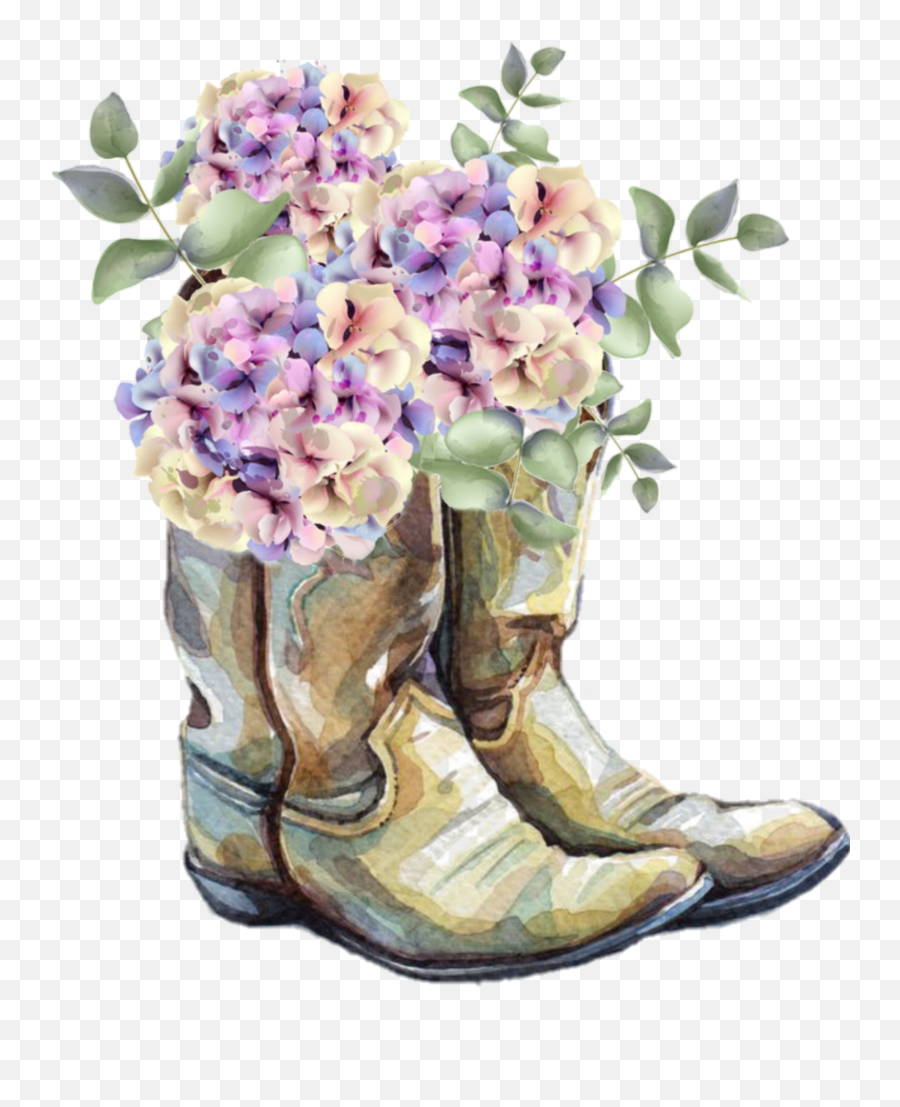 Cowboy Boots Sticker Challenge On Picsart - Cowboy Boots And Flowers Emoji,Snake Boots Emoji