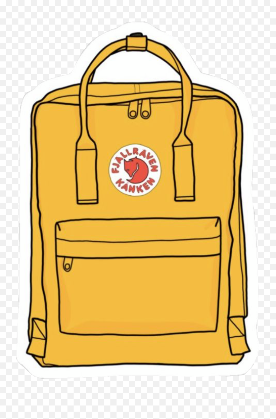 Vsco Backpack Clipart - Sticker Fjallraven Kanken Emoji,Purple Emoji Backpack
