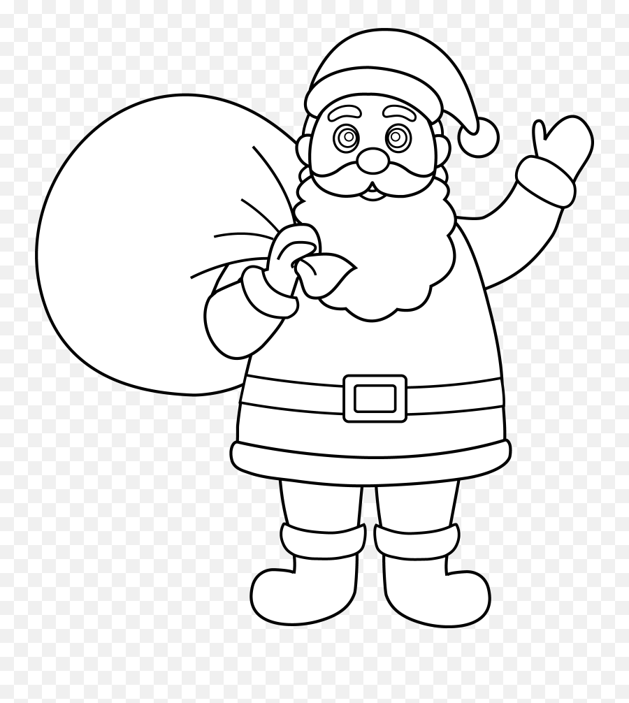 Clipart Drawing Santa Claus Emoji,Black Santa Claus Emoji