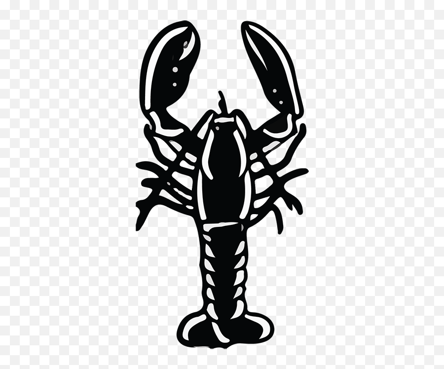 Lobster Icon - Black And White Image Lobster On A Plate Emoji,Lobster Emoji