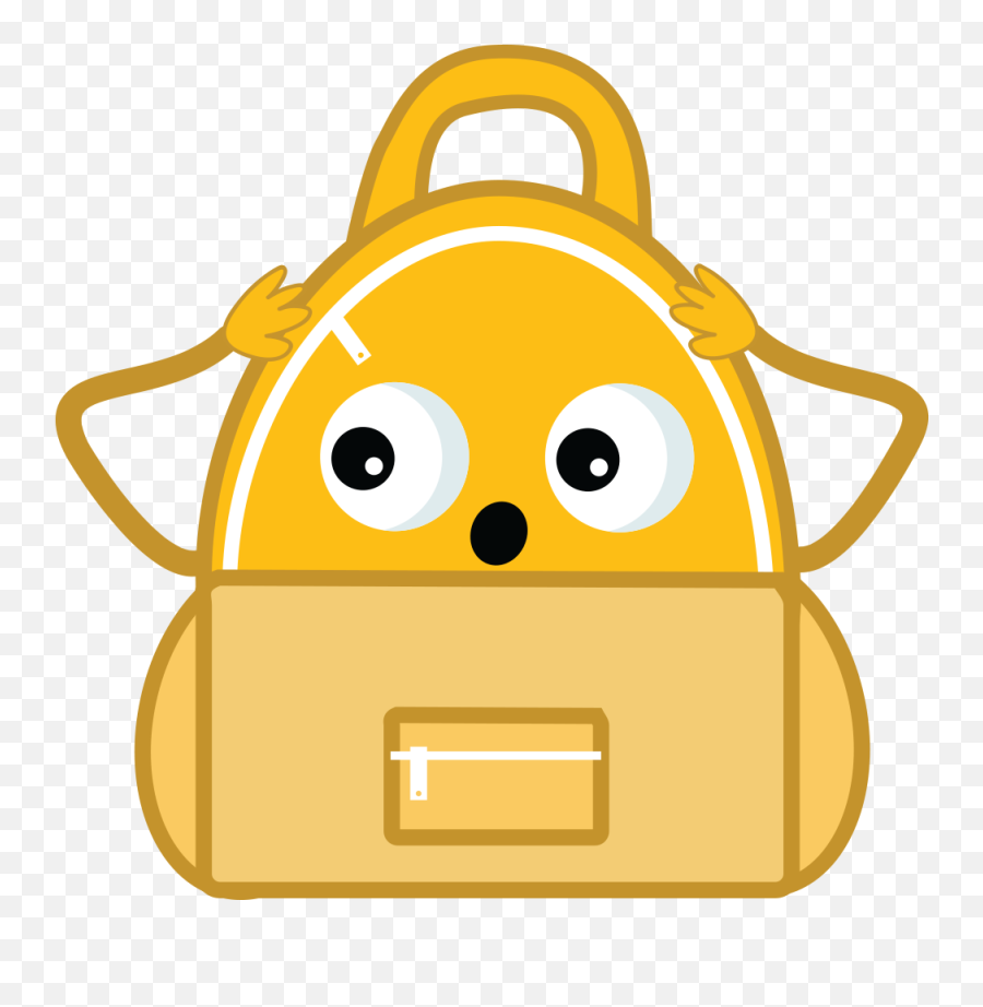 A Backpack Emoji Transparent Png Image - Happy,Backpack Emoji