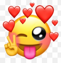 Mysticker Emoji Heartemoji Sticker - Happy