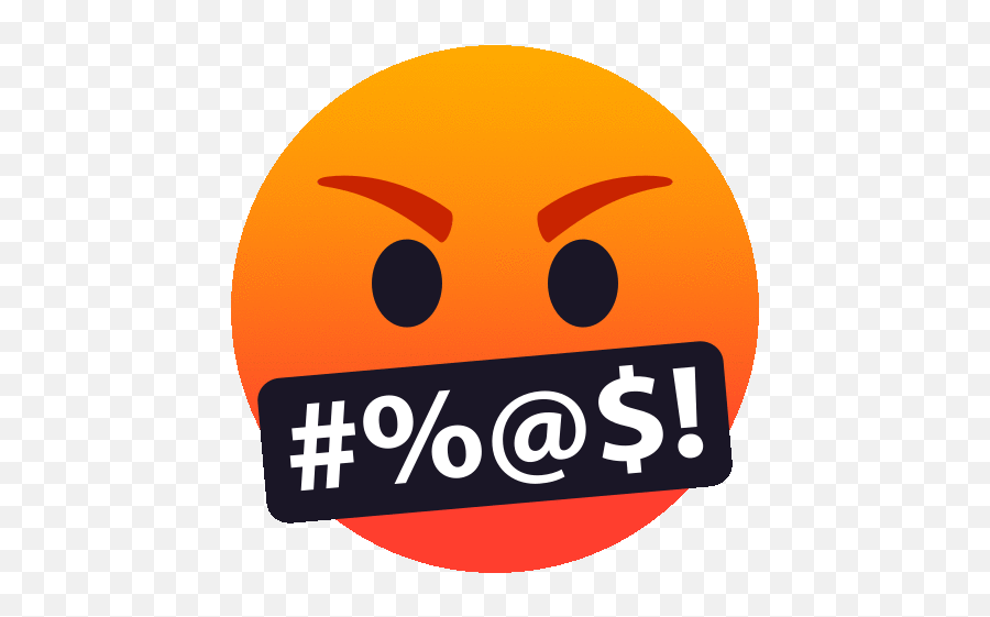 Face With Symbols On Mouth People Gif - Facewithsymbolsonmouth People Joypixels Discover U0026 Share Gifs Bad Words Emoji Png,Covering Mouth Emoji