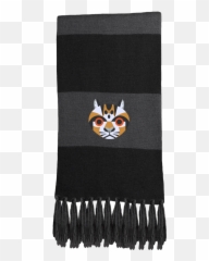 Ocelot Geometric Embroidered Fringed - Soft Emoji,Scarf Emoji