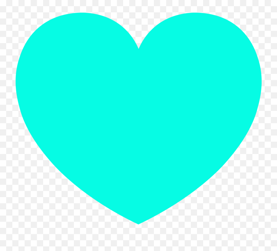 Light Blue Heart - Transparent Background Light Blue Heart Png Emoji,Blue Heart Emoji Png