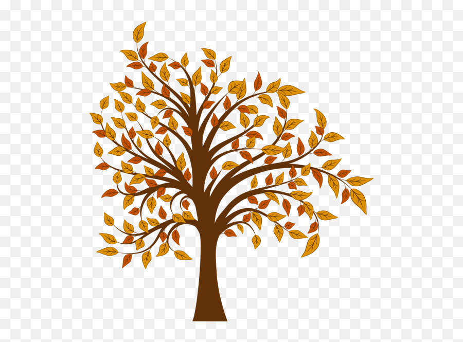 Fall Tree Png Clipart Image - Clipart Fall Trees Png Emoji,Fallen Leaf Emoji