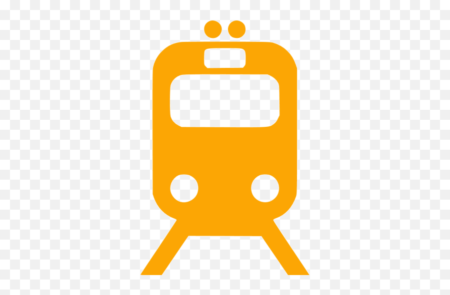 Orange Train Icon - Free Orange Train Icons Orange Train Icon Png Emoji,Train Emoticon