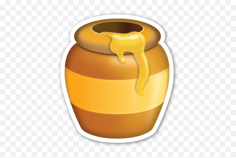 Honey Pot - Honey Pot Cartoon Emoji,Honey Emoji