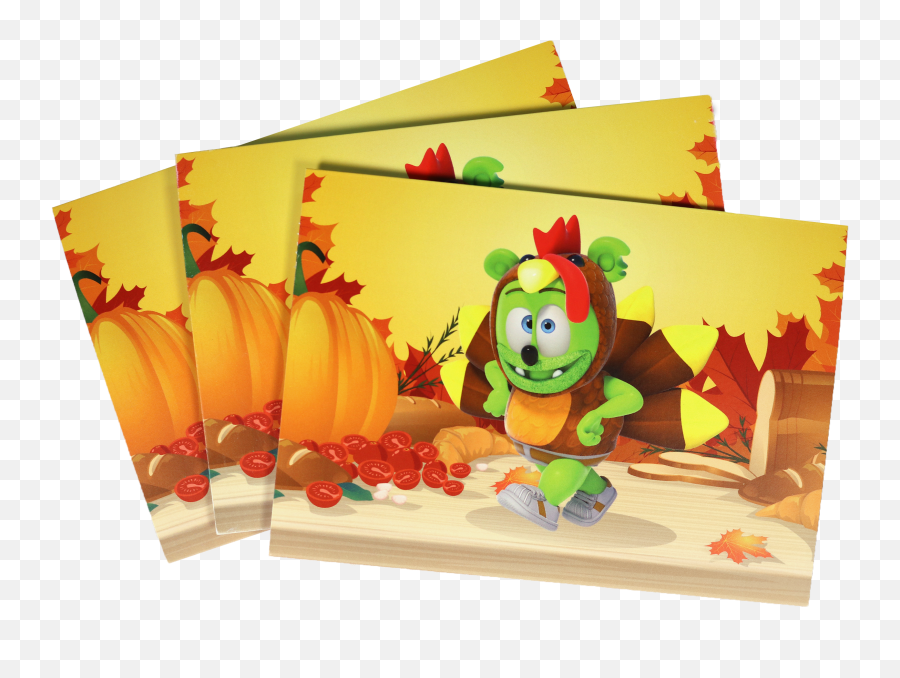 Gummy Thanksgiving Greeting Card - Gummibar Thanksgiving Emoji,Gummy Bear Emoji