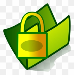 Vector Graphics Of Locked Pc Folder - Icon For Emoji