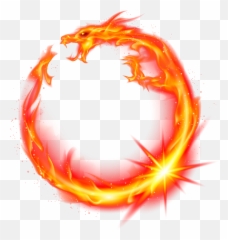 Download Flame Dragon Fire Red - Blue Fire Circle Png Emoji,Fire Flame Emoji