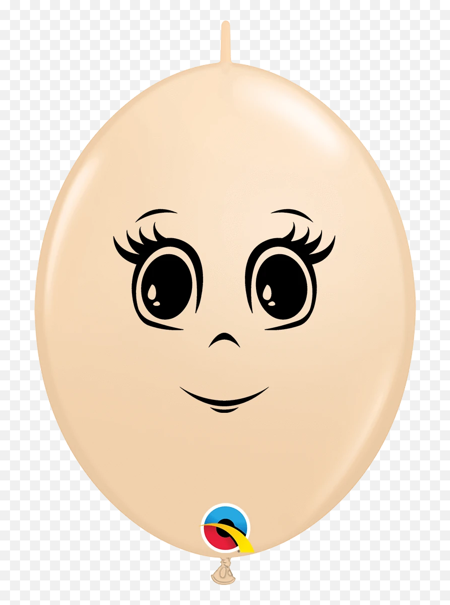 Feminine Face Quicklink Latex Balloons - Balloon Face Emoji,Blush Face Emoticon