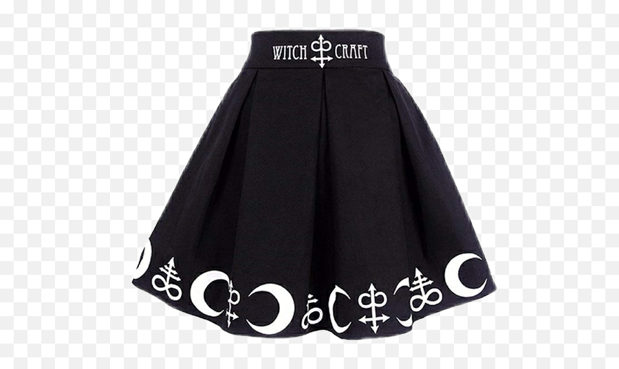 Witch Witchcraft Skirt Black Gothic - Witch Craft Skirt Emoji,Black Emoji Skirt