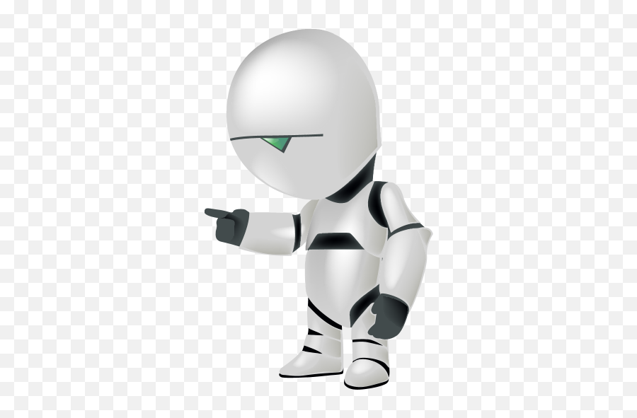 Paranoid Android Icon - Marvin The Paranoid Android Png Emoji,Overworked Emoji