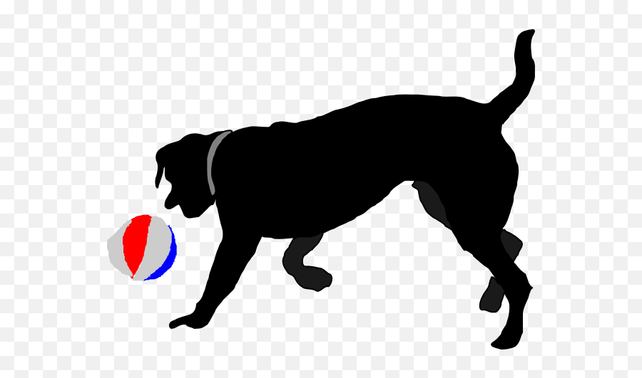 Dog Chasing Ball Vector Illustration Emoji,Barking Dog Emoji