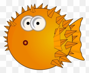 Puffer Fish Clipart - Funny Fish Clip Art Emoji,Blowfish Emoji