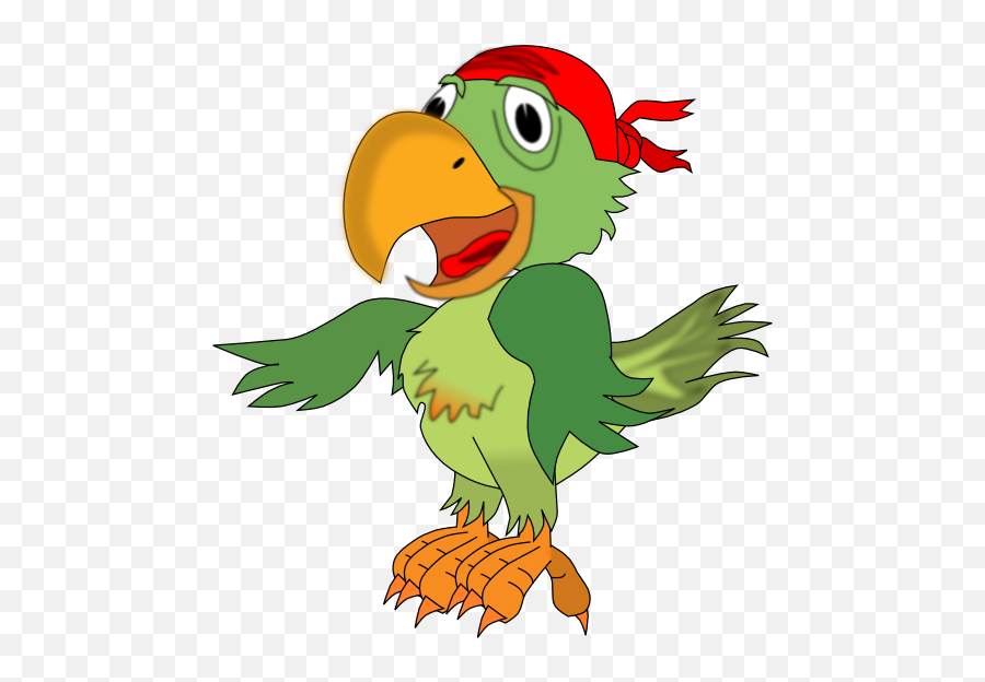 Pirate Parrot Clipart - Pirate Parrot Clipart Emoji,Parrot Emoticon