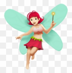 Fairy Emoji Fairy Girl Magical Emoji Emoticon - Fairy Emoji Png,I Don't Know Emoji