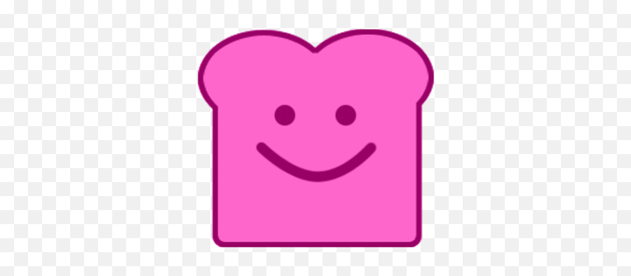 Pink Toast - Smiley Emoji,Toast Emoticon