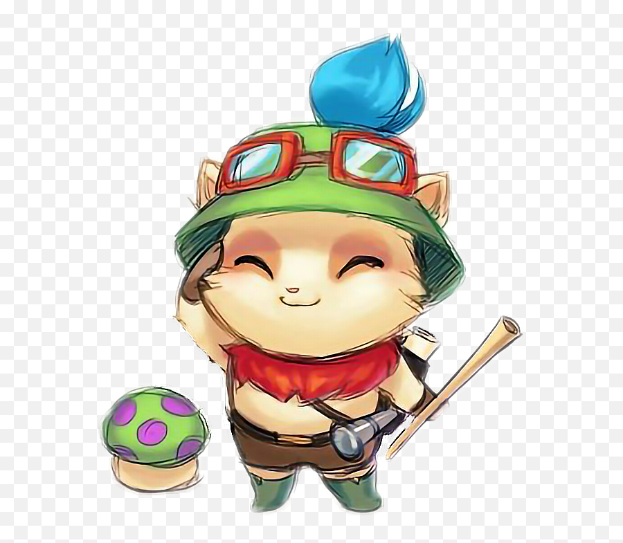 Download Teemo Lol Teemo Lol Leagueoflegends - Teemo Chibi Imagenes De Teemo Lol Emoji,League Of Legends Emoji