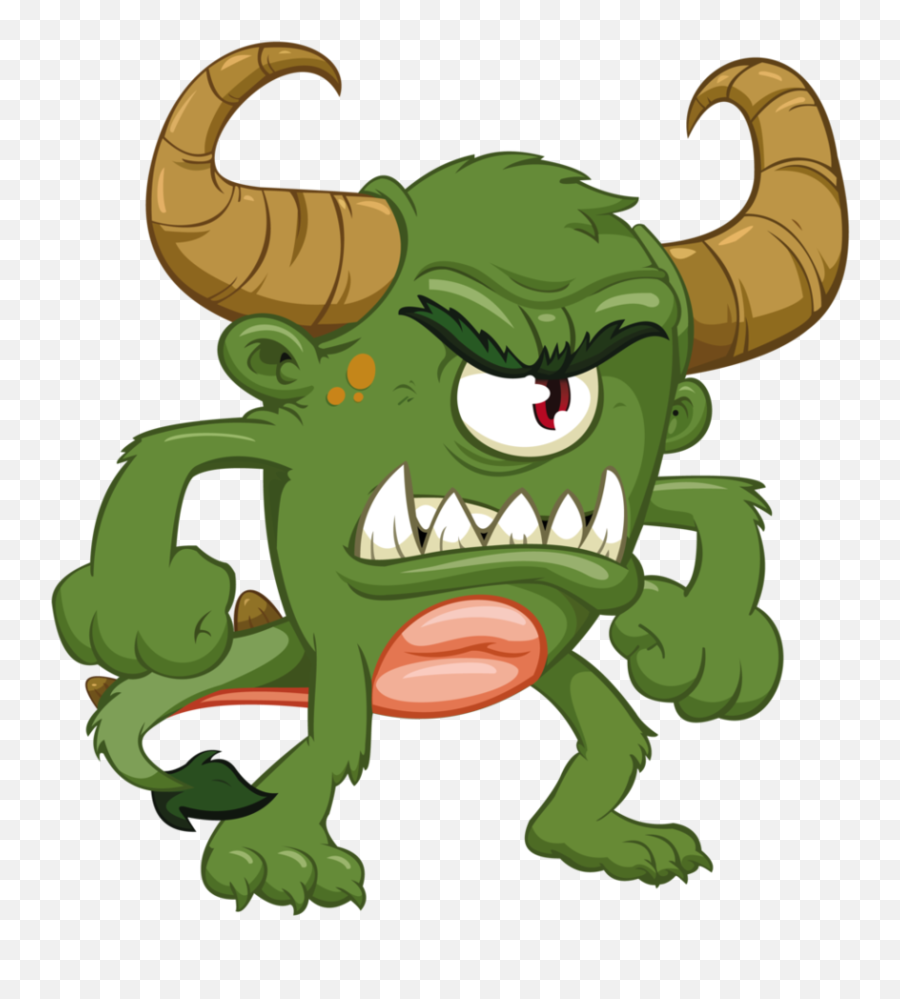Monstruo Enojado Transparent Cartoon - Jingfm Transparent Angry Monster Cartoon Emoji,Emoticon Enojado