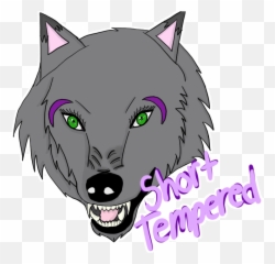 Download Angry Wolf - Cartoon Emoji,Wolf Face Emoji