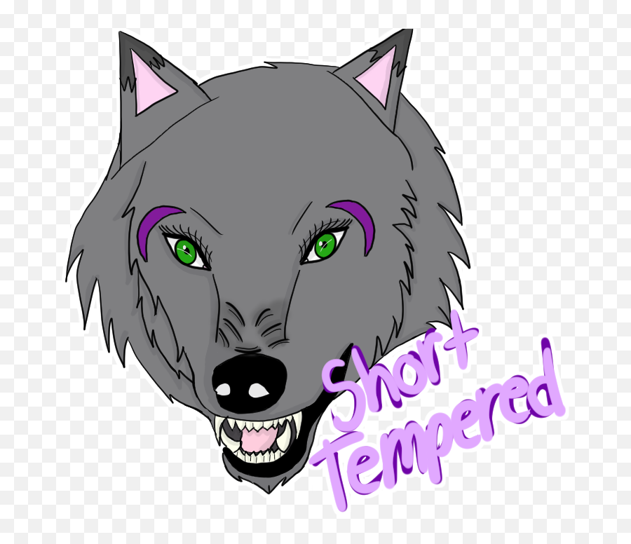 Download Angry Wolf - Cartoon Emoji,Wolf Face Emoji