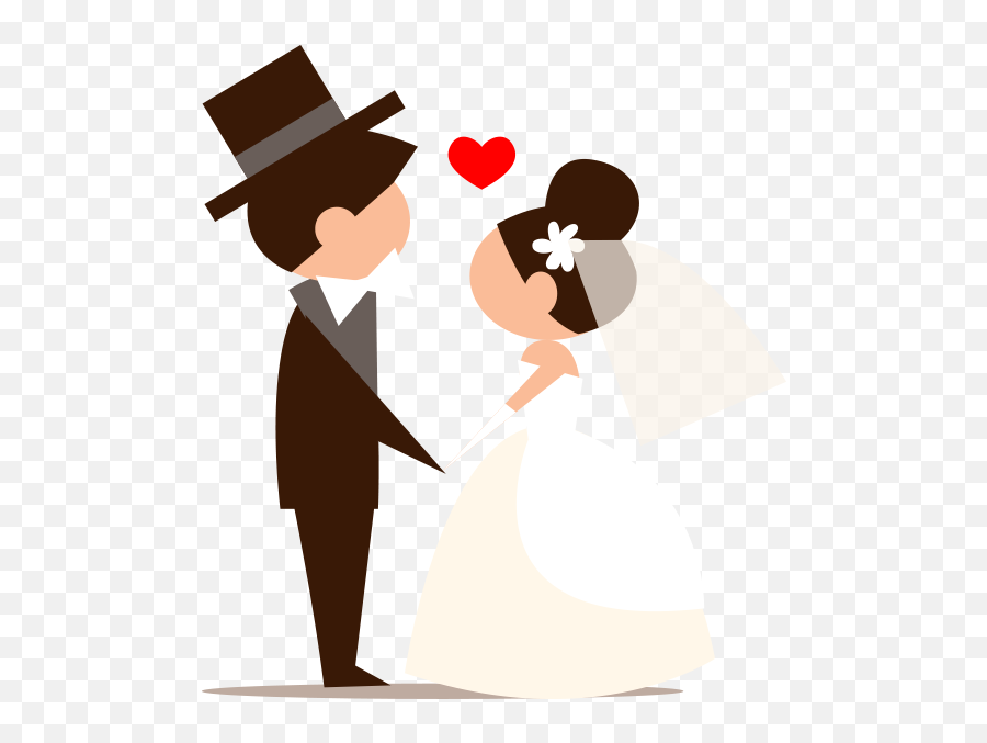 Groom Vector Png Transparent Png - Wedding Cartoon Png Emoji,Bride Emoji Png