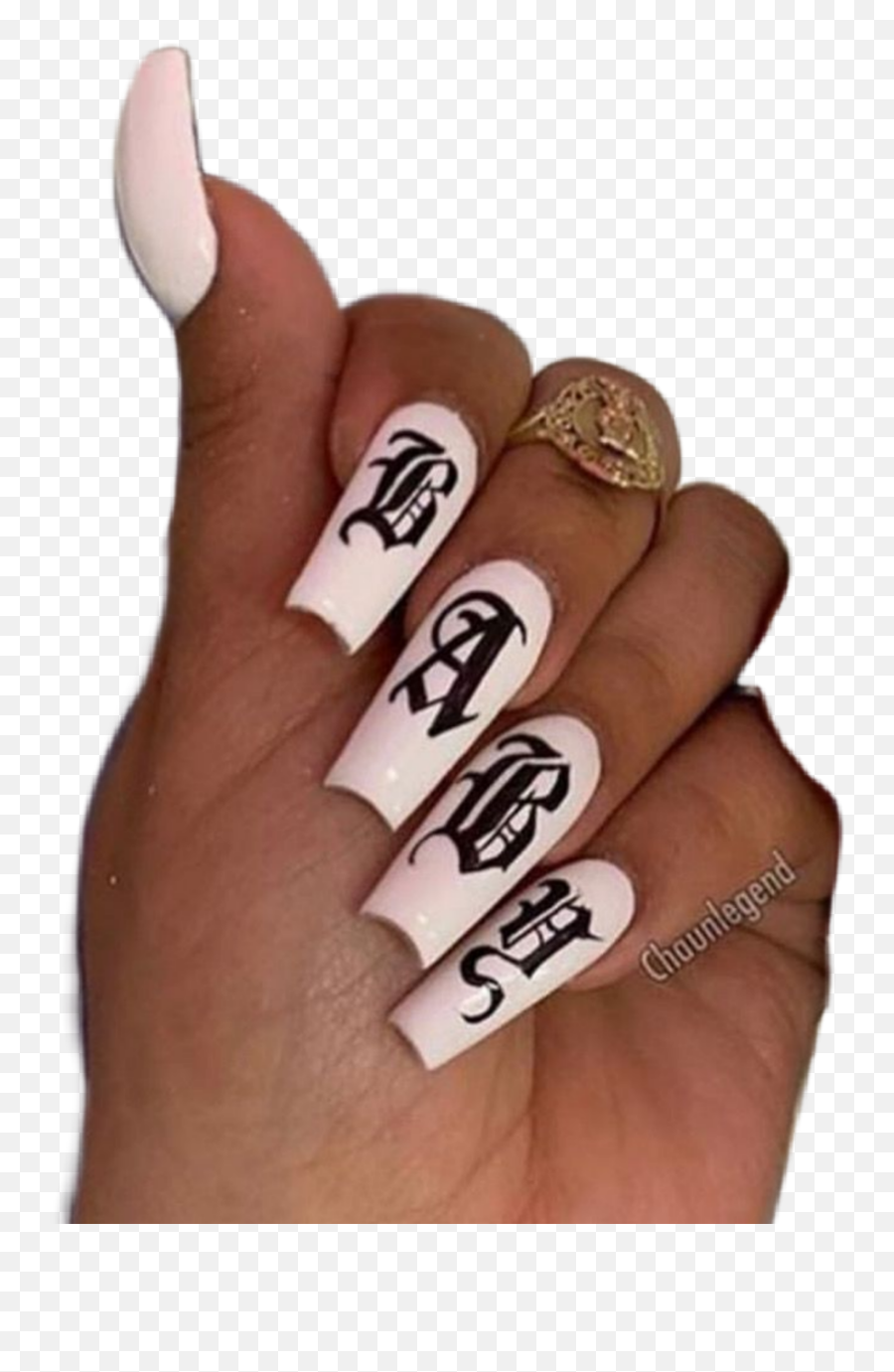 Largest Collection Of Free - Toedit Mano Stickers Old English Letters On Nails Emoji,Metal Hand Emoji